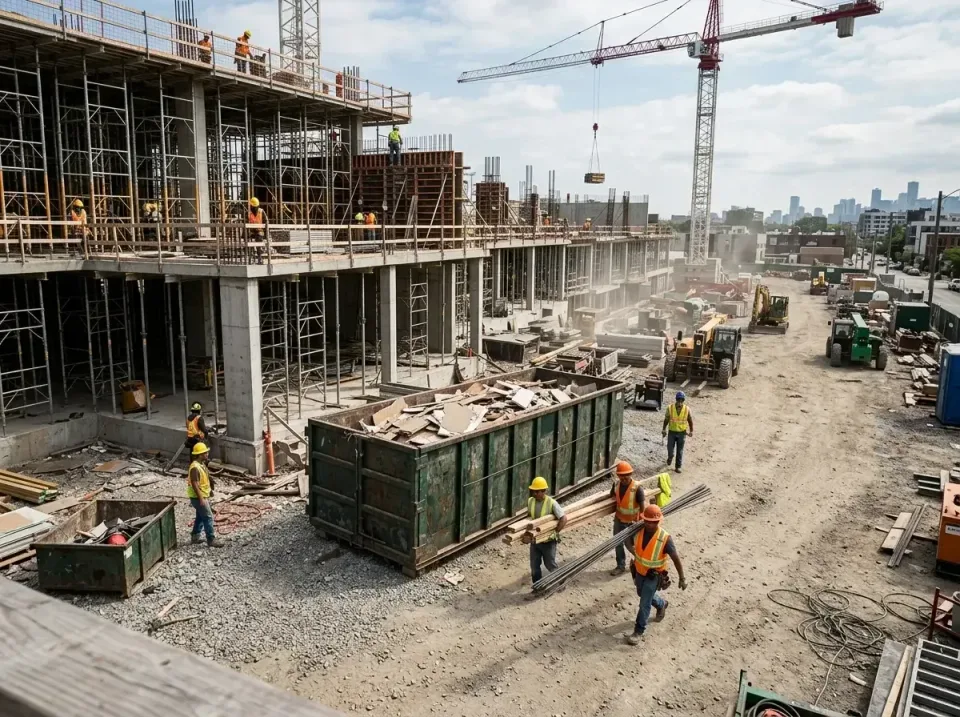 commercial-construction-site-w-002 — frequently asked questions, Low Cost Construction Dumpster Rental in Gloverville, SC